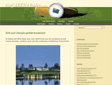 Tablet Screenshot of golfarena.baden.at