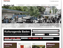 Tablet Screenshot of kulturagenda.baden.ch